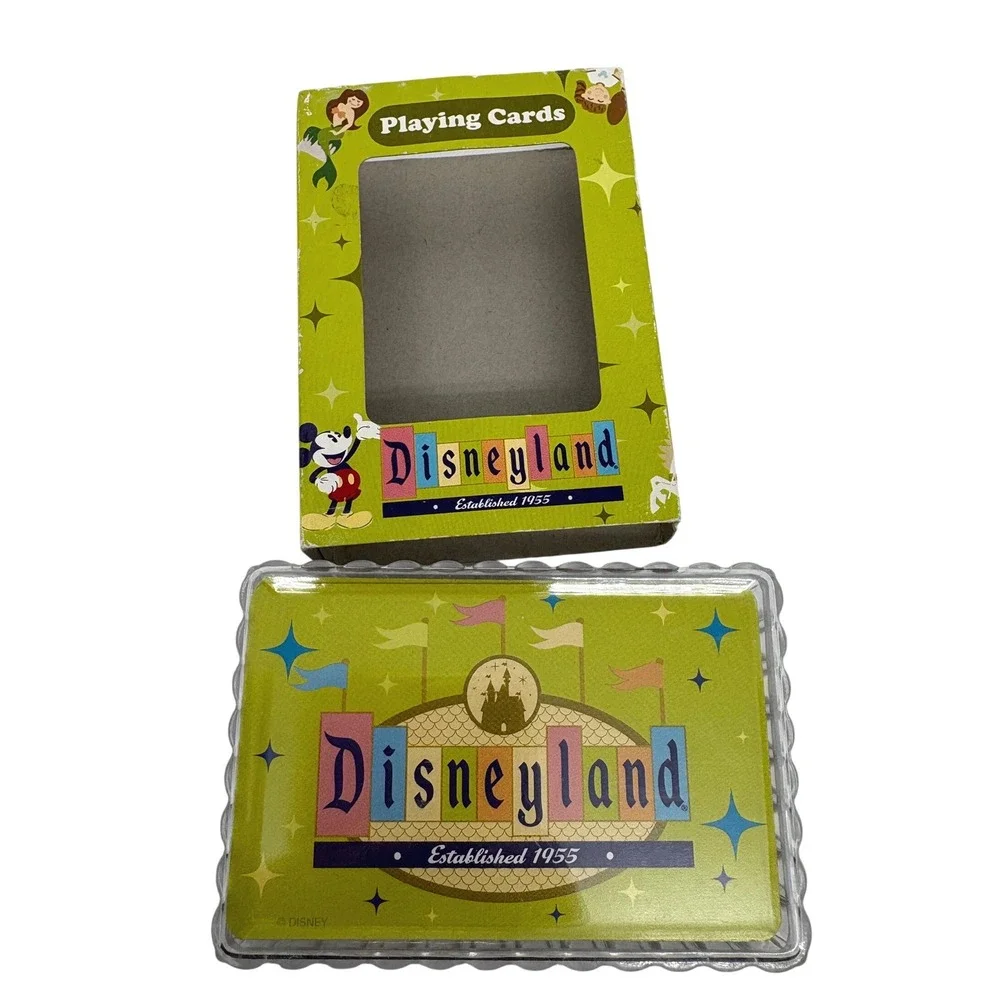 Disneyland Established 1955 Playing Cards Mickey Tinker Bell Alice Deck Florida